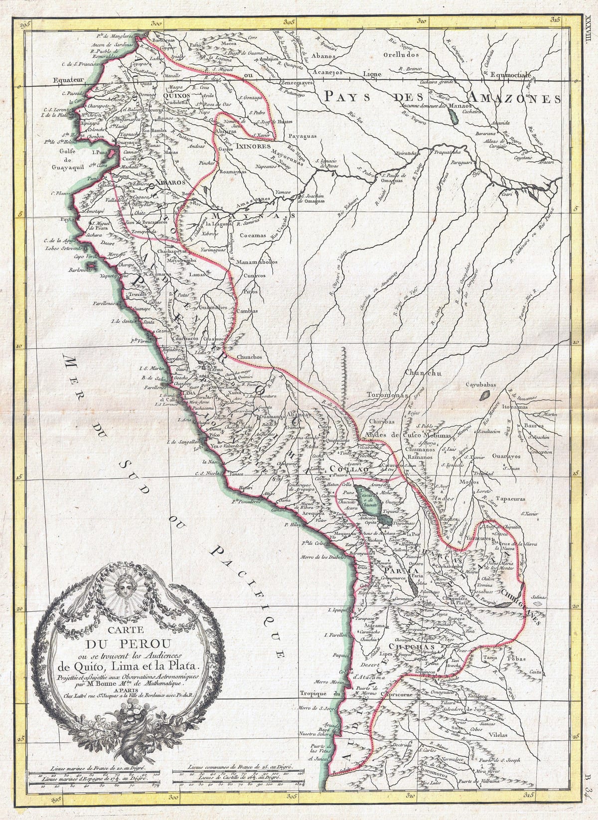 mapa de mapa antiguo del Perú