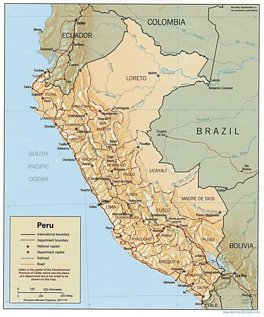 mapa del Perú de surf