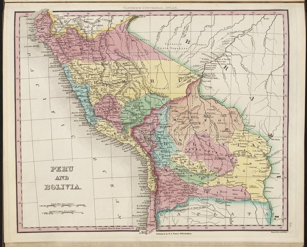 mapa del antiguo Perú