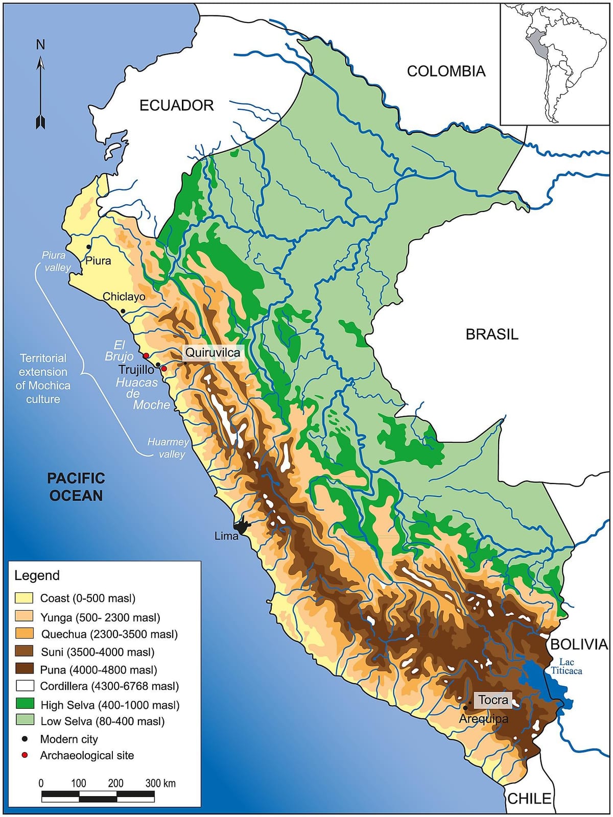 Perú geografía mapa