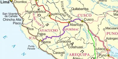 Mapa de cusco, Perú