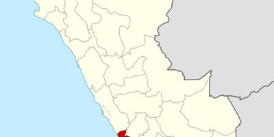 Mapa de ica Perú