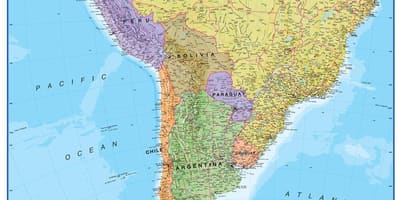 Mapa de Perú, sur américa