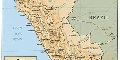 Mapa del Perú de surf 