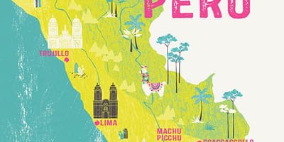 Mapa del Perú para niños