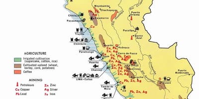 Mapa de agricultura de Perú