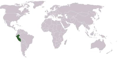 Mapa de Perú mundial