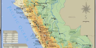 Perú atracciones turísticas mapa