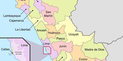 El mapa de Perú