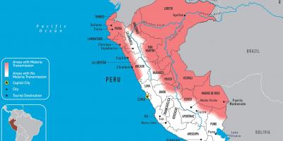 Mapa del Perú de la malaria